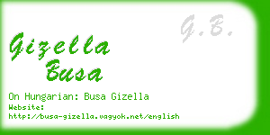 gizella busa business card